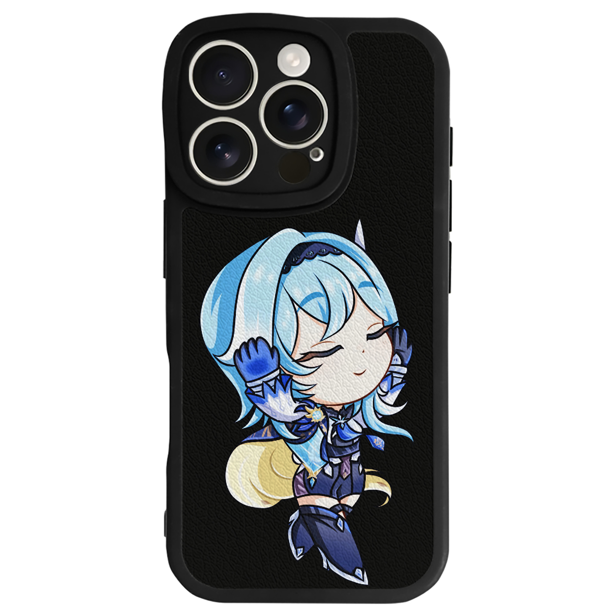 げんし神 优菈 ゆうら genshin Yūra 【iPhone 16シリーズ対応】シリコンスマホケース（レザー調） 材質：シリコン